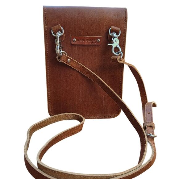 Most Wanted USA Cactus Mini Crossbody Bag Brown Leather Festival NEW - Picture 6 of 10